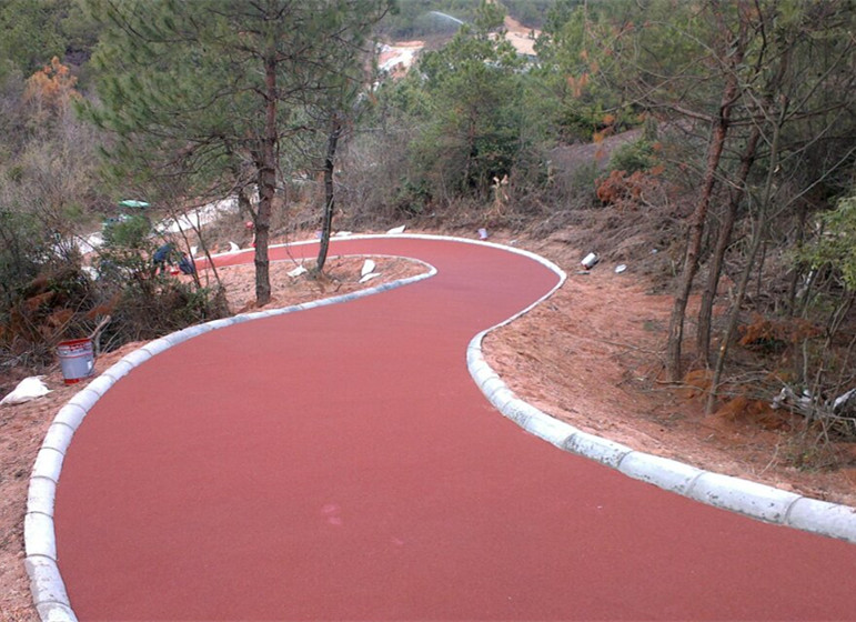 彩色防滑路面施工方案-環氧地坪漆，水性地坪漆!